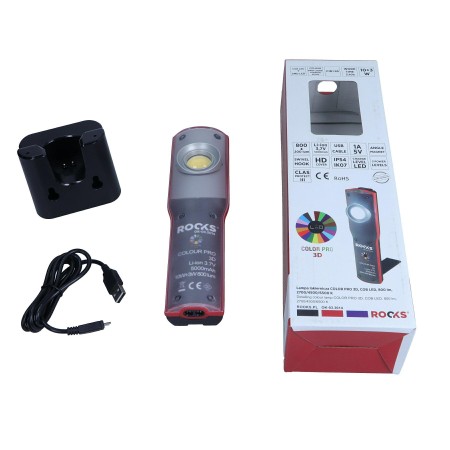 Rooks Lampa Warsztatowa / Lakiernicza Color Match 3D, Cob Led, 800 Lm, 2700/4500/6500 K