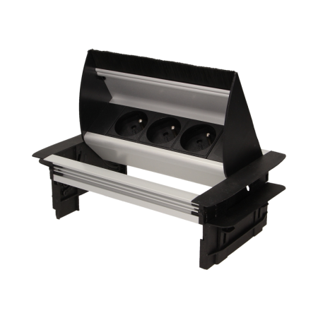 Orno Gniazdo Meblowe Wprzuszczane W Blat Ze Szczotką Przeciwkurzową I Przewodem 1.8M