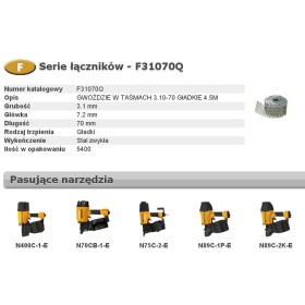 Bostitch Gwoździe F 3,10 X 70Mm 5400Szt. F31070Q