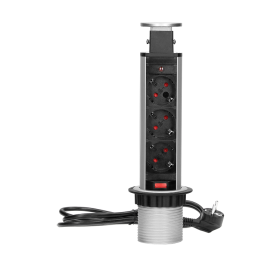 Orno Gniazdo Mebl 3X2P+Z Schuko