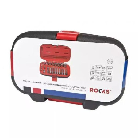 Rooks Torx 36Szt. 1/4, 3/8, 1/2"