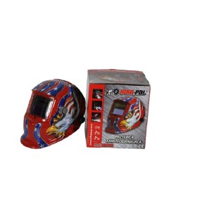 Mar-Pol Przyłbica Spawalnicza Samościemniająca Orzeł Czerwona