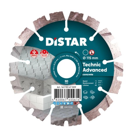 Distar Tarcza Diamentowa Technic Advanced 115 X 2,2/1,4 X 10 X 22,23-9