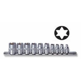 Jonnesway Komplet Nasadek Torx 1/4" - 3/8" 10 Elem. S06H310S