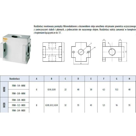 Rectus Kostka Łącząca 1/2 Midi