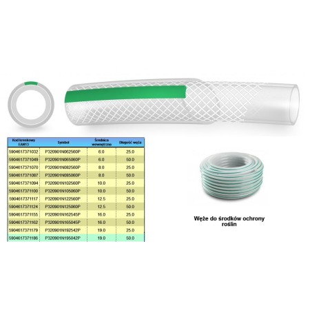 Wąż Środków Ochrony Roślin  8.0*25M