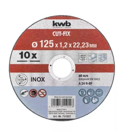 Einhell Tarcza Do Metalu 125Mm 10Szt.