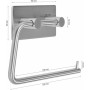 Fala Uchwyt Na Papier Toaletowy Steely Z Taśmą 3M