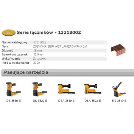 Bostitch Zszywki A 18Mm 2000Szt Do Zamykarki Do Kartonów