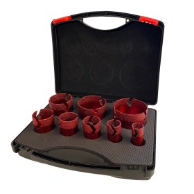 BAIER ZESTAW OTWORNIC DO GRESU W KUFRZE