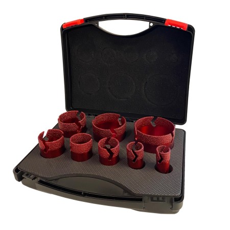 BAIER ZESTAW OTWORNIC DO GRESU W KUFRZE