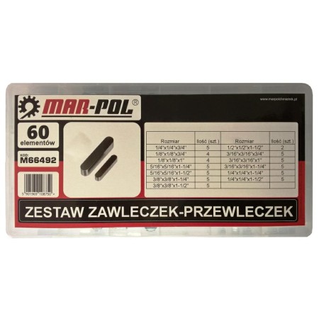 Zestaw Wpustów Pryzmatycznych 60Cz.