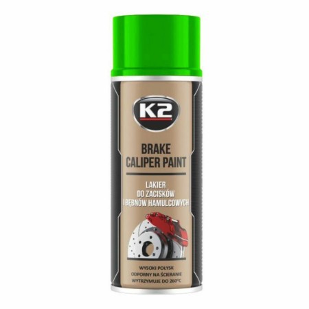 K2 Lakier Do Zacisków Hamulcowych. Brake Caliper Spray - Zielony 400Ml