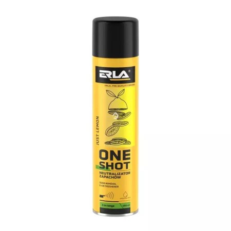 K2 Neutralizator Zapachów  Just Lemon Erla One Shot 600Ml Neutralizator Zapachów Just Lemon  600Ml