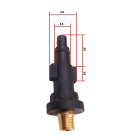 Lavor.szybkozłączka M22 Męski 1/4 Mosią.