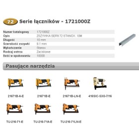 Bostitch Zszywki 72 10Mm 10 000 Szt.