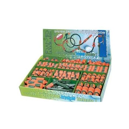 ZESTAW ZŁĄCZEK OGRODOWYCH 1/2"/3/4" 166 elem. R1500