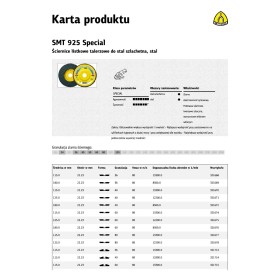 Klingspor Ściernica Listkowa Wypukła Smt925 Special 125Mm Gr. 80