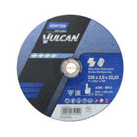 Norton Tarcza Vulcan Do Metalu 230 X 2.0 X 22.2Mm-T41 A30S