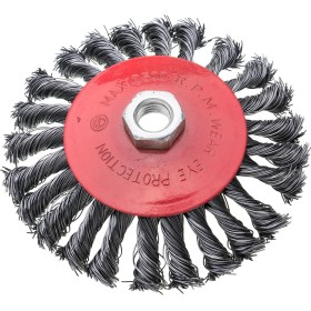 Szczotka 125Mm Stożkowa Drut Falisty, Na Gwint M14