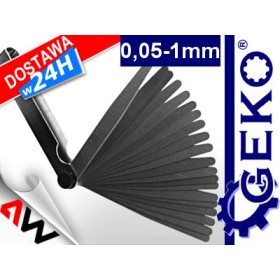 Szczelinomierz 20 Listkowy 0,02-1Mm /Geko