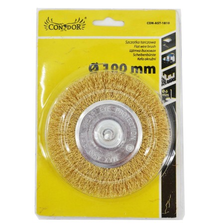Szczotka Tarczowa Z Trzpieniem 100Mm
