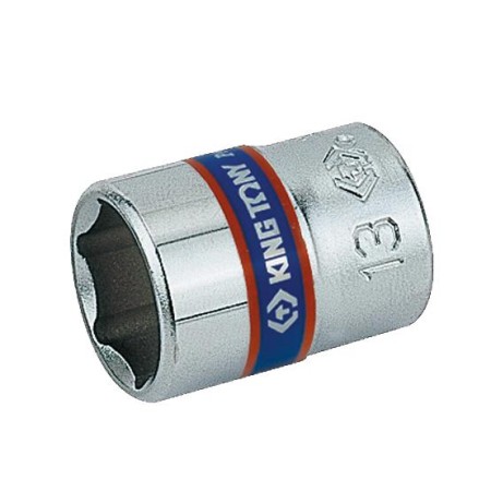 King Tony Nasadka Krótka 1/4" 13Mm X 24,5Mm 6-Kątna Chrom