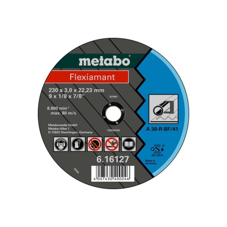 Metabo Tarcza Metal 125×2,5X22,2Mm Do Stali (Wypukła)