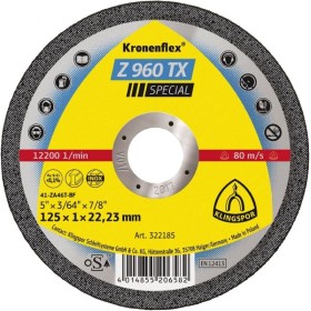 Klingspor Tarcza Do Cięcia Metalu 115Mm X 1,0Mm X 22,2Mm  Z960 Tx Special