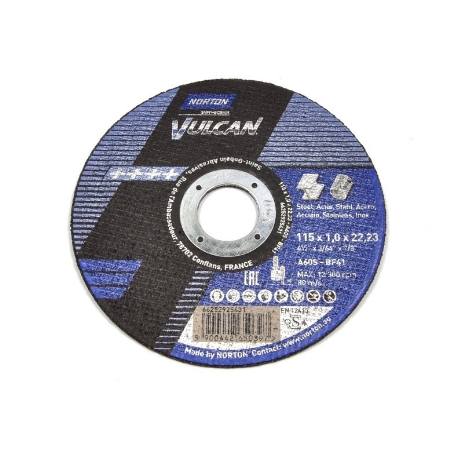 Norton Tarcza Vulcan Do Metalu 115X1.0X22.23-T41 A60S