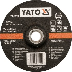 Yato D Tarcza Do Metalu Wypukła 230X3,2Mm   6120