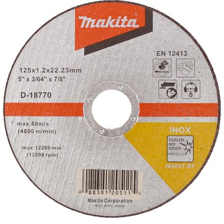 Tarcza Do Metalu 125X1,2X22,2Mm Inox