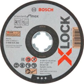 Bosch Tarcza Met.125Mm X 1,0Mm X 22Mm  X-Lock Standard