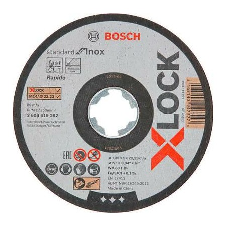 Bosch Tarcza Met.125Mm X 1,0Mm X 22Mm  X-Lock Standard