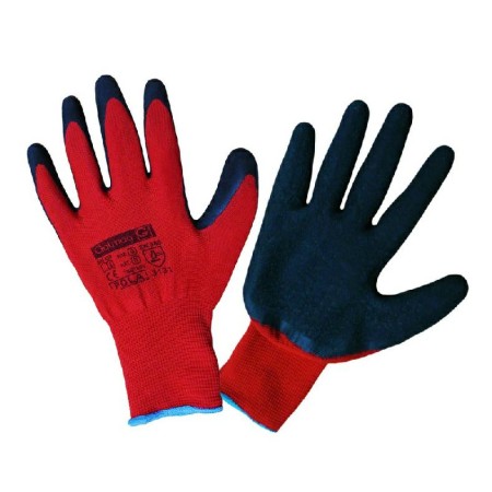 Rękawice Robocze Pola Czerwono-Czarne Roz. 10
