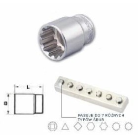 Jonnesway Nasadka Super Tech 1/4"  4Mm