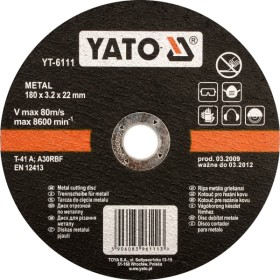 Yato Tarcza Do Cięcia Metalu 115X1,2X22Mm   5920