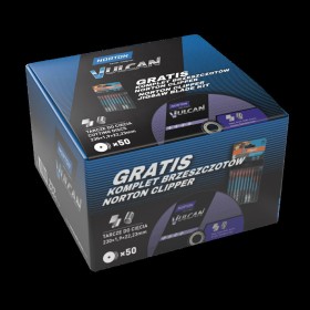 Norton Tarcza.vulcan 230 X 1,9Mm 50/Szt. A46S Do Metalu+Brzeszczoty