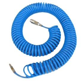 Adler Przewód / Wąż Pneumatyczny Spiralny 6,5 X 10Mm 15M Poliuretanowy, Ze Złączkami