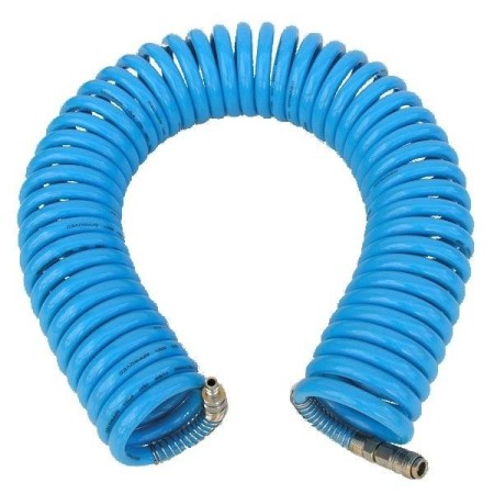 Adler Przewód / Wąż Pneumatyczny Spiralny 8 X 12Mm 10M Poliuretanowy, Ze Złączkami