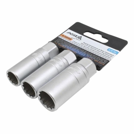 Asta Nasadki 3/8" Cienkościenne Do Świec Zapłonowych 3Szt.