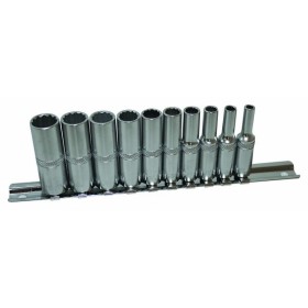 Asta Nasadki Ręczne Długie 12Kt 1/4" Na Asta Nasadki Ręczne 12Kt 1/4" Na Szynie 4-13Mm