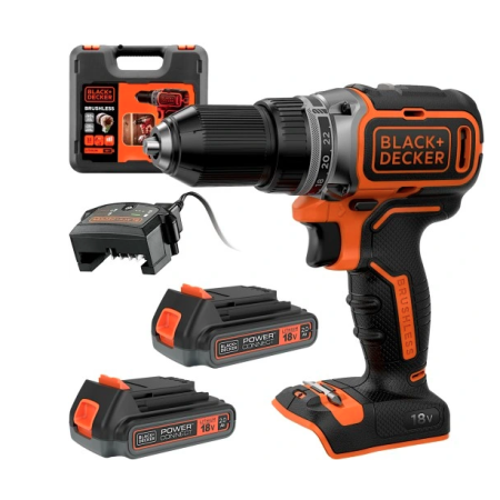 Black+Decker Wkrętarka 18V Bl186Kb 52Nm 2X2,0Ah Bl