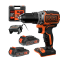 Black+Decker Wkrętarka 18V Bl186Kb 52Nm 2X2,0Ah Bl