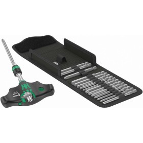 WERA ZESTAW KOŃ. Z GRZECHOTKĄ TYPU T 1/4" 17cz. ETUI KRAFTFORM KOMPAKT 400 RA SET1