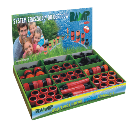 RAMP ZESTAW ZŁĄCZEK OGRODOWYCH 1" 90szt.