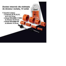 BAHCO OTWORNICA 3834 KPL.10szt