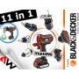 BLACK+DECKER NARZĘDZIE WIELOFUNKCYJNE MULTIEVO MT218KB ZESTAW STARTOWY Z GŁOWICĄ WKRĘTARSKĄ WALIZKA
