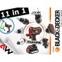 BLACK+DECKER NARZĘDZIE WIELOFUNKCYJNE MULTIEVO MT218KB ZESTAW STARTOWY Z GŁOWICĄ WKRĘTARSKĄ WALIZKA