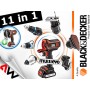 BLACK+DECKER NARZĘDZIE WIELOFUNKCYJNE MULTIEVO MT218KB ZESTAW STARTOWY Z GŁOWICĄ WKRĘTARSKĄ WALIZKA